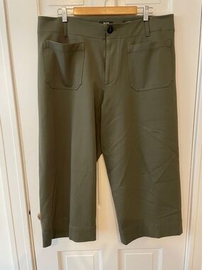 Anthropologie Maeve Colette Olive Green Ponte Pants 18w